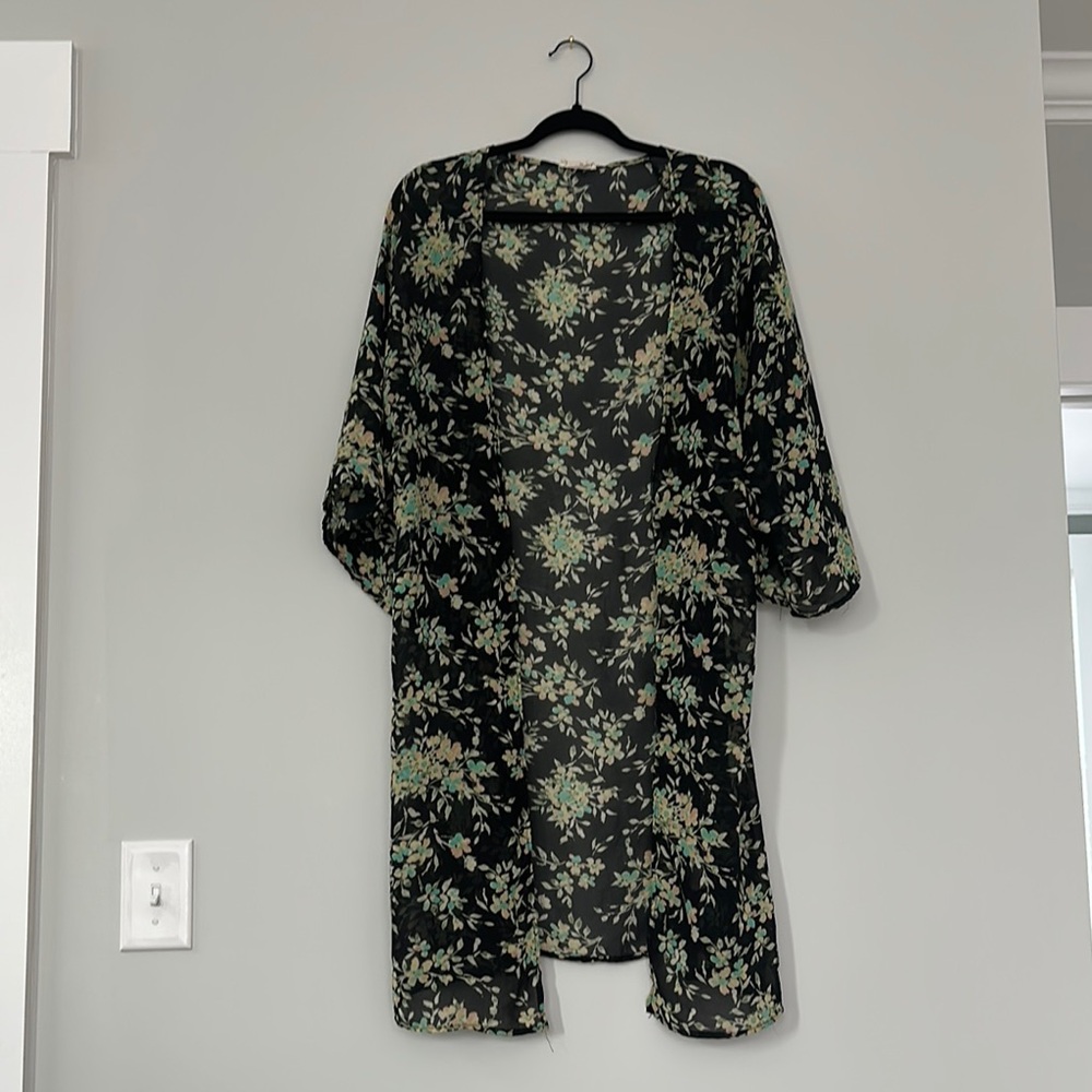 Floral Sheer Kimono